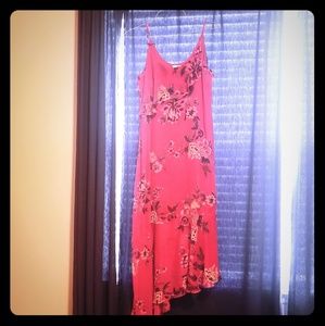 XHILARATION hot pink flower summer dress size L
